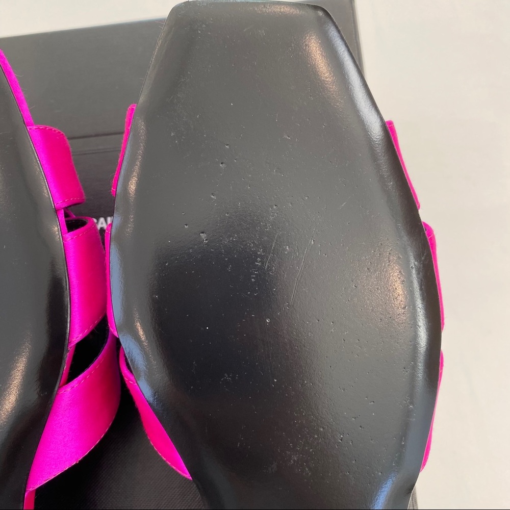 39 9 Saint Laurent Tribute Nu Pieds Slide Sandals - Picture 14 of 16